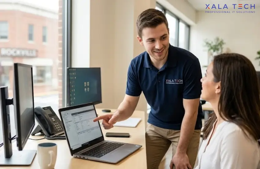 IT Managed Services Rockville MD helping small business employees with secure IT support and cloud solutions